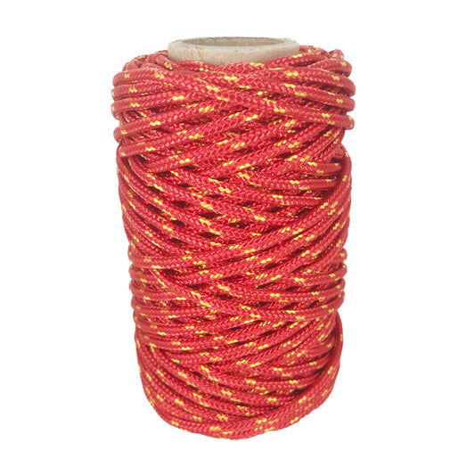 Corda in poliestere, rossa e gialla, ø3 mm × 25 m.