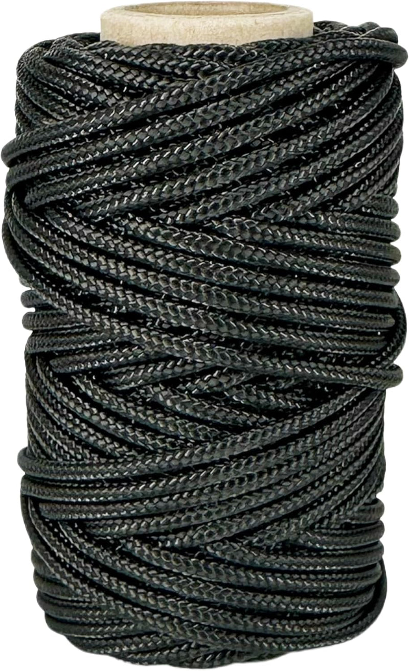 Polyesterseil, schwarz, ø3 mm × 50 m.