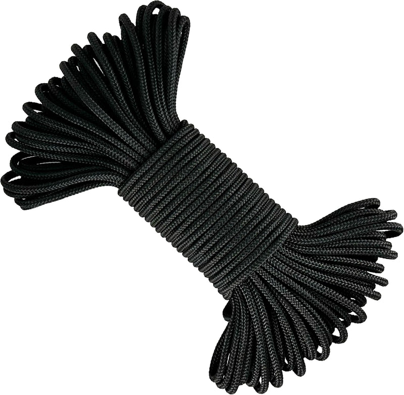 Corda in poliestere, nera, ø4 mm × 25 m.