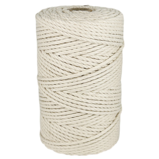 Corda in cotone, colore naturale, ø3 mm × 130 m.