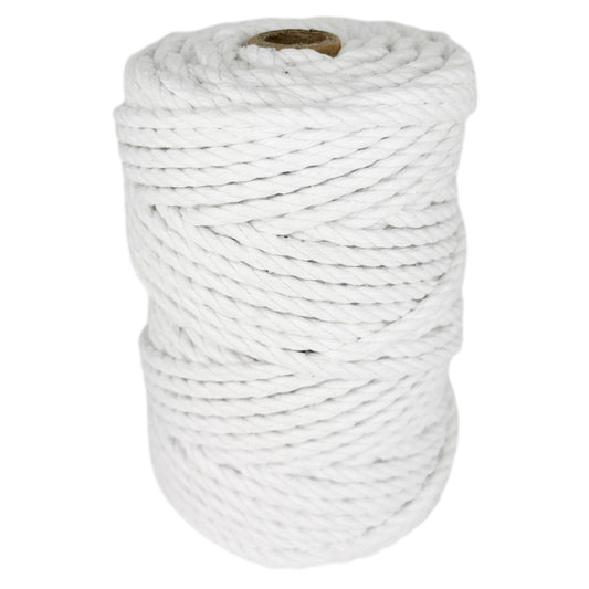 Corda in cotone, bianca, ø6 mm × 45 m.