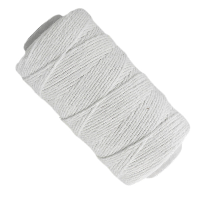 Cotton yarn on spool White, 2MM * 100M.