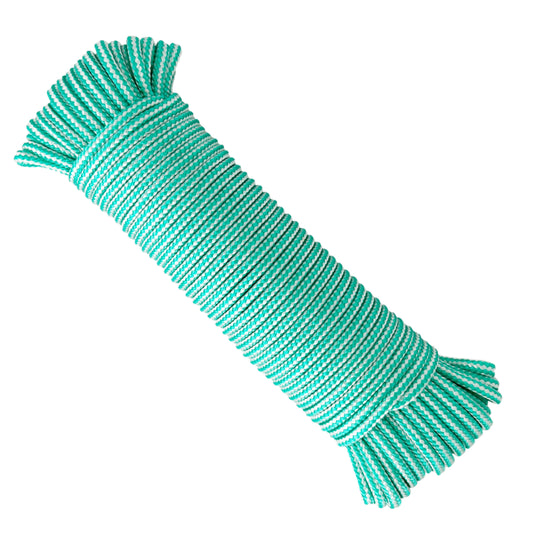 Corda in polipropilene, verde e bianca, ø4,5 mm × 25 m.