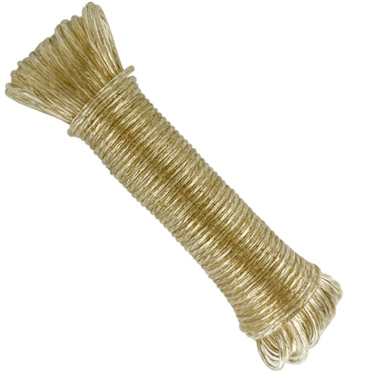Cavo d'acciaio rivestito in PVC, dorato, ø3,5 mm × 20 m.