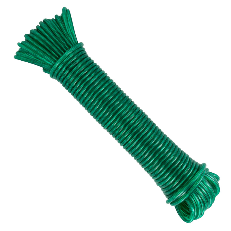 Cavo d'acciaio rivestito in PVC, verde, ø3,5 mm × 20 m.