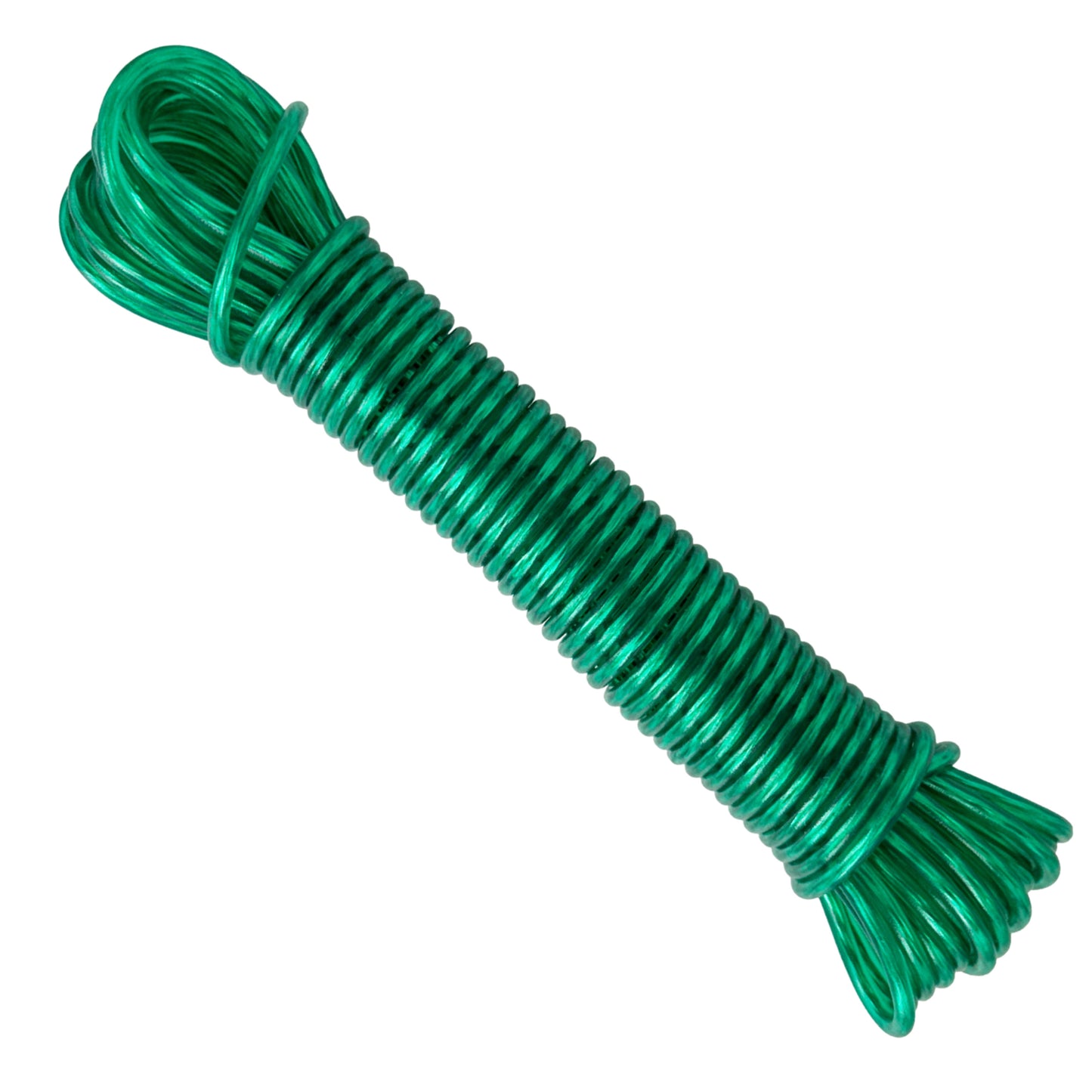 Cavo d'acciaio rivestito in PVC, verde, ø3,5 mm × 10 m.