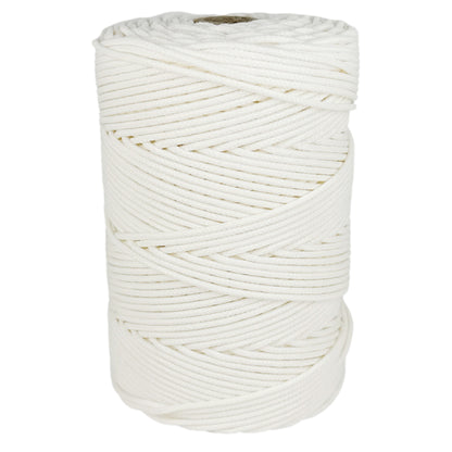 Corda per binario in plastica, bianca, 3 mm × 200 m.