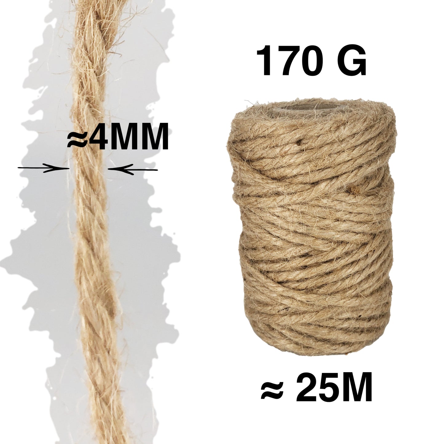 Jute Rope, 170G(ø4MM*25M).