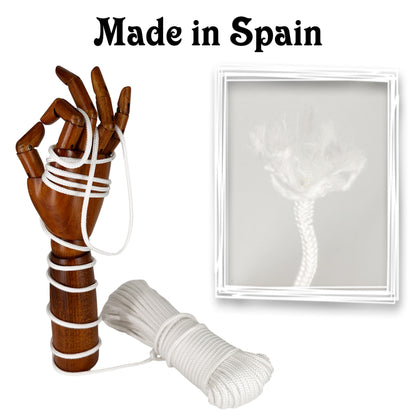 Cordón de polipropileno, blanco, ø4,5 mm × 25 m.