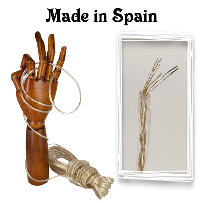 Wire rope, PVC coated, Gold, ø3.5MM * 10M.