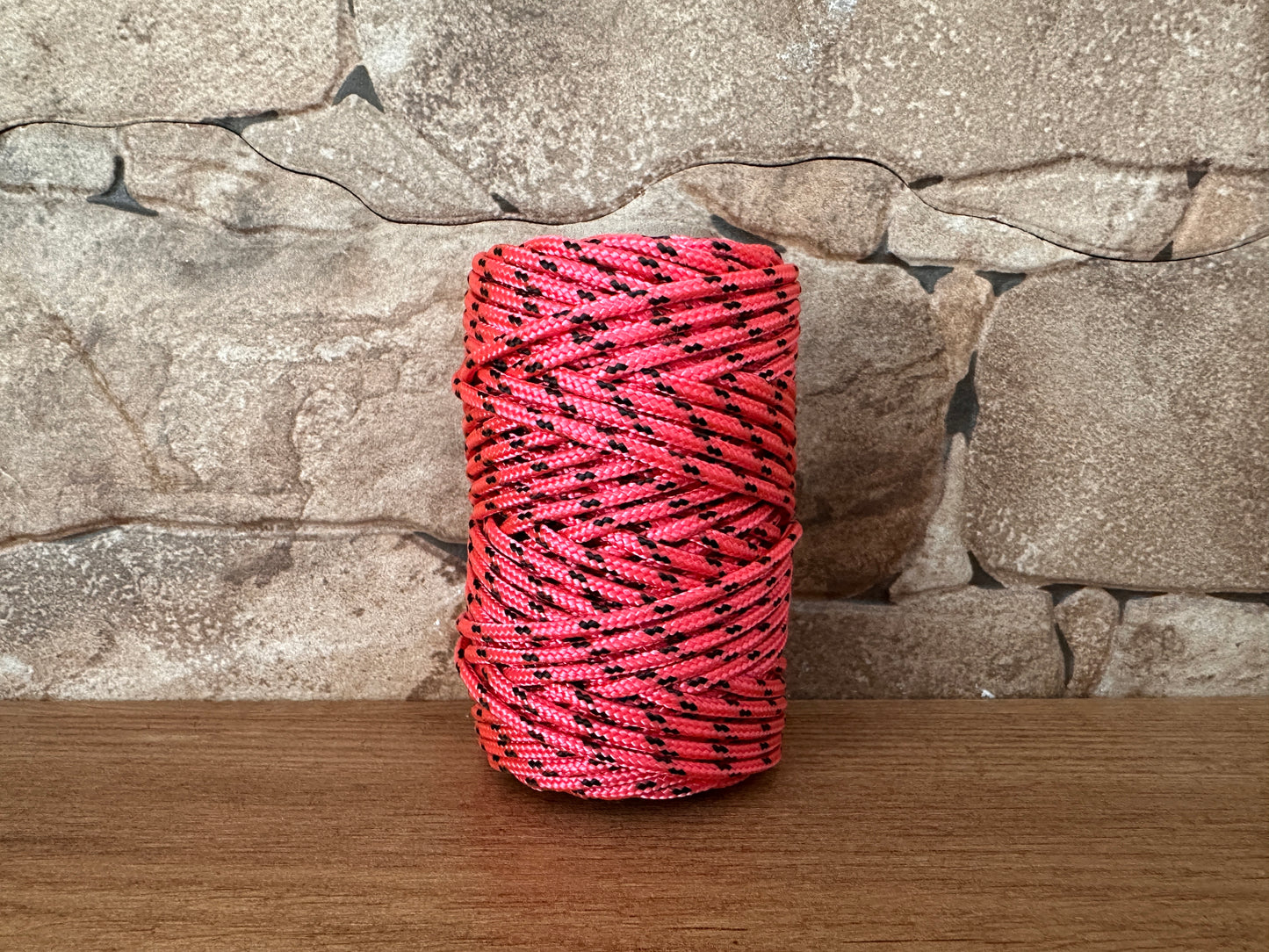 Corda in poliestere, rosa e nera, ø3 mm × 25 m.