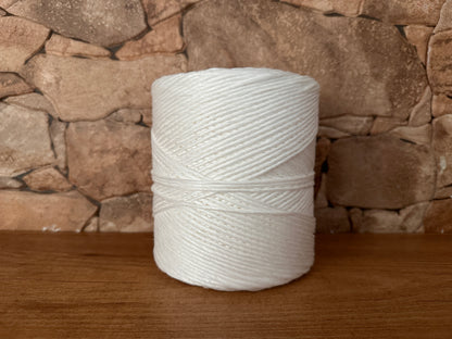 Hilos de rafia de polipropileno, blancos, 1,6 mm × 420 m.