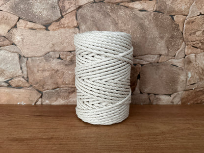 Baumwollseil, naturfarben, 5 mm × 75 m.