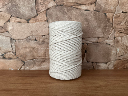 Cord Rope, Cotton, Natural Color, ø4MM * 100M.