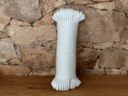 Cordón de polipropileno, blanco, ø4,5 mm × 25 m.