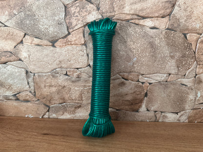 Cavo d'acciaio rivestito in PVC, verde, ø3,5 mm × 20 m.
