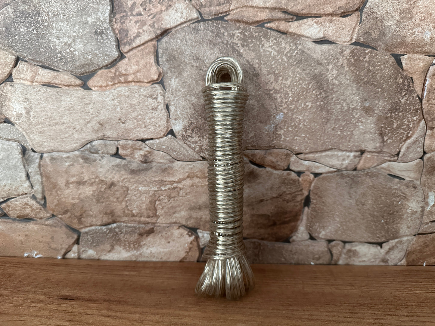 Wire rope, PVC coated, Gold, ø3.5MM * 10M.